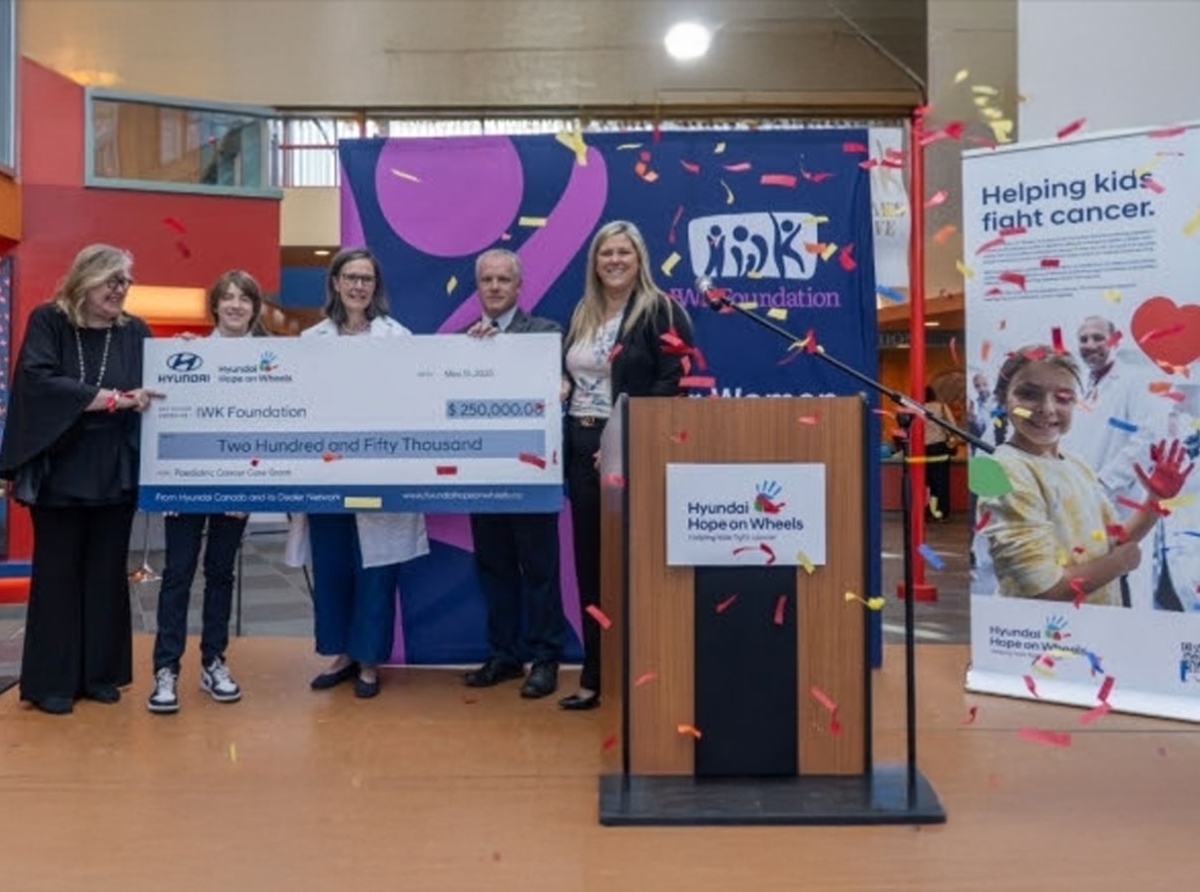 Hyundai Hope on Wheels Donates $250,000 to the IWK Foundation for Pediatric Cancer Care