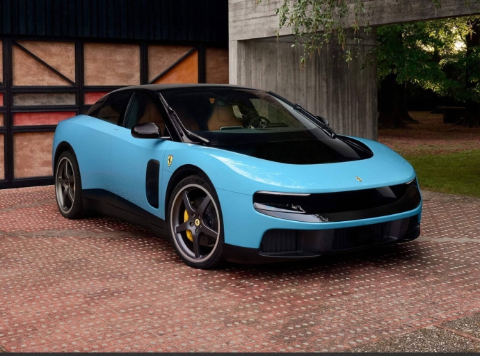 Ferrari unveils its first electric car