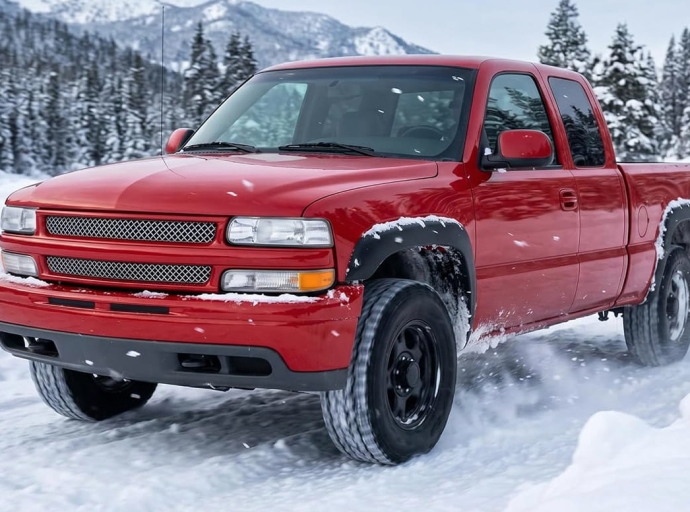 Winter tires for pickup trucks