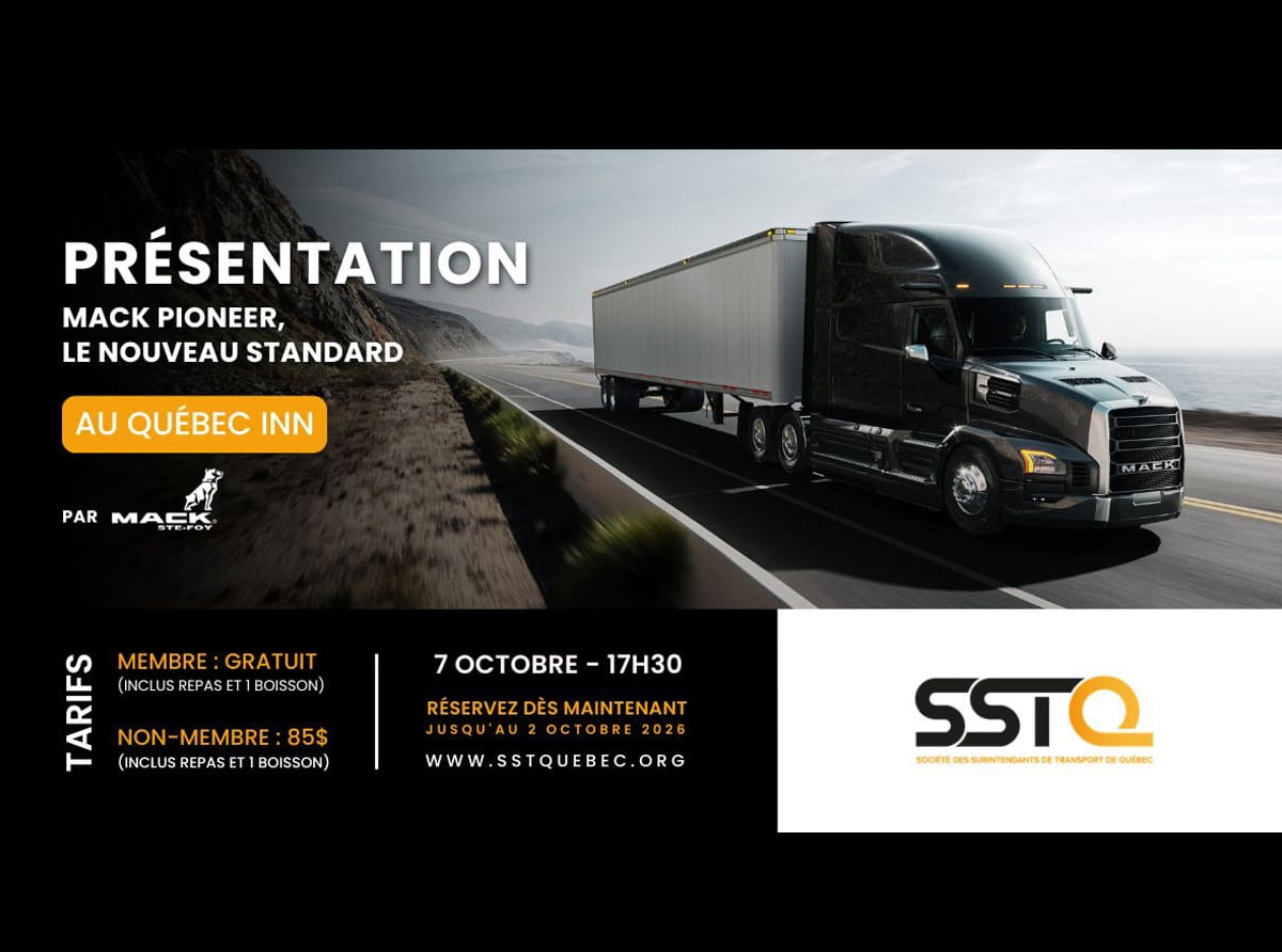 La SST Québec présentera le nouveau Mack Pioneer le 7 octobre