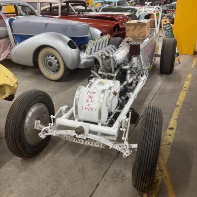Dragster du début des années cinquante